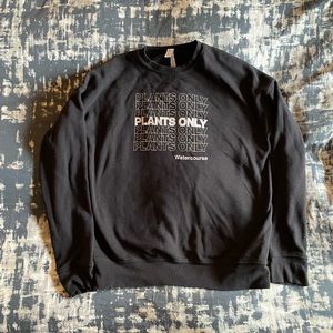 “Plants Only” Black M Sweatshirt - Used - Good Condition